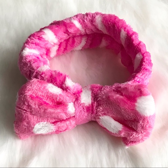 ๐New In Pack Polka Bow Hair Band Hair Tie Super Soft Stretchy Hairband - Picture 2 of 5
